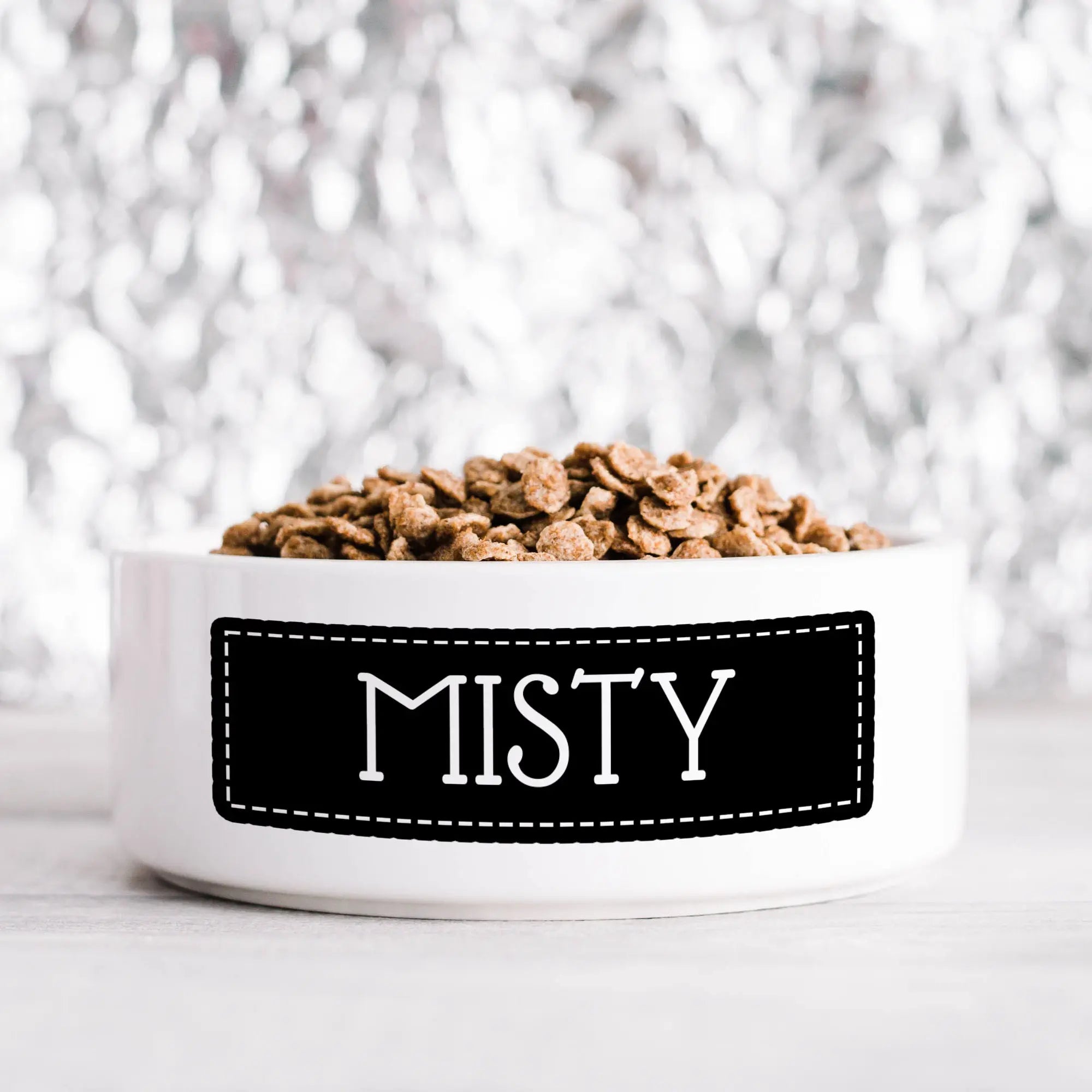 Stitched Label Pet Bowl